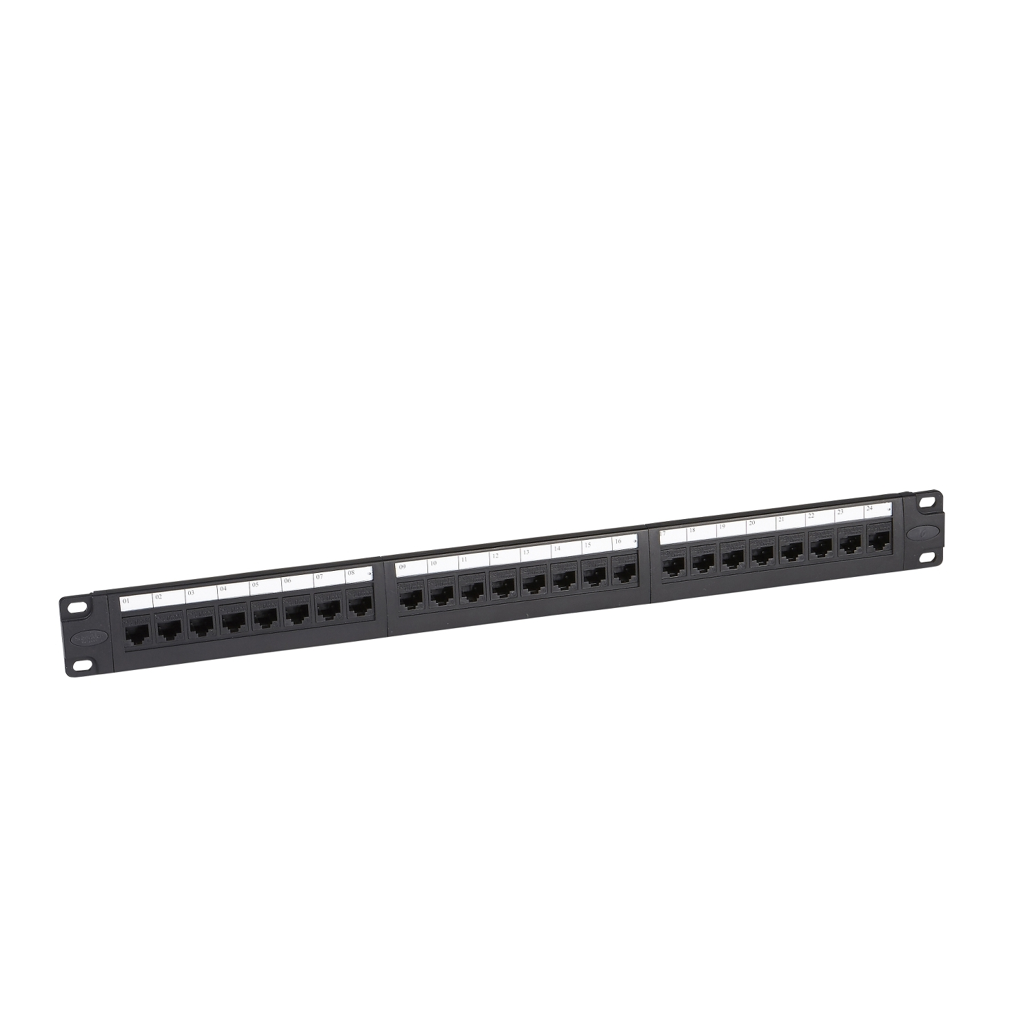 Schneider Digilink Category 6 UTP 24-port Patch Panel, loaded