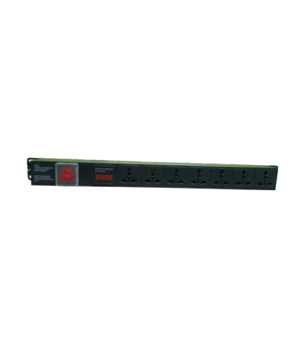 Xcell 1U 7 Way BS13 Metered PDU with Display
